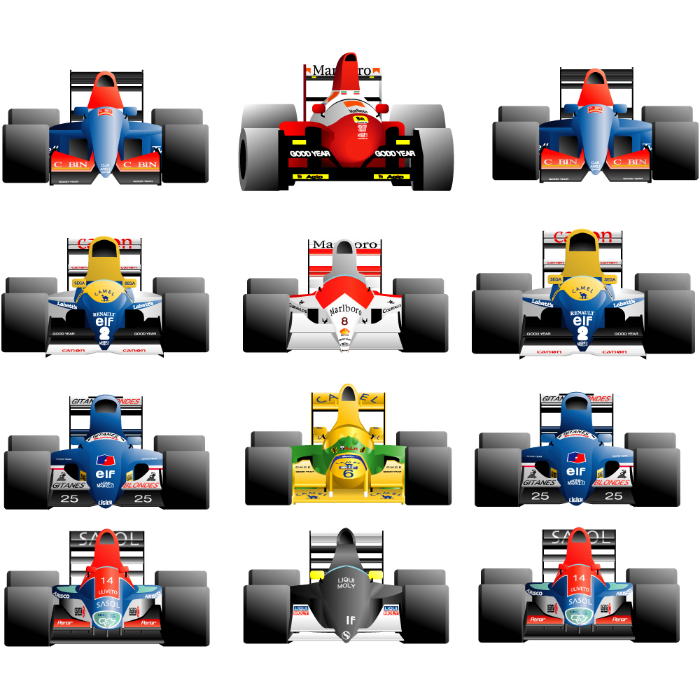 21年前のイラスト F1カレンダー