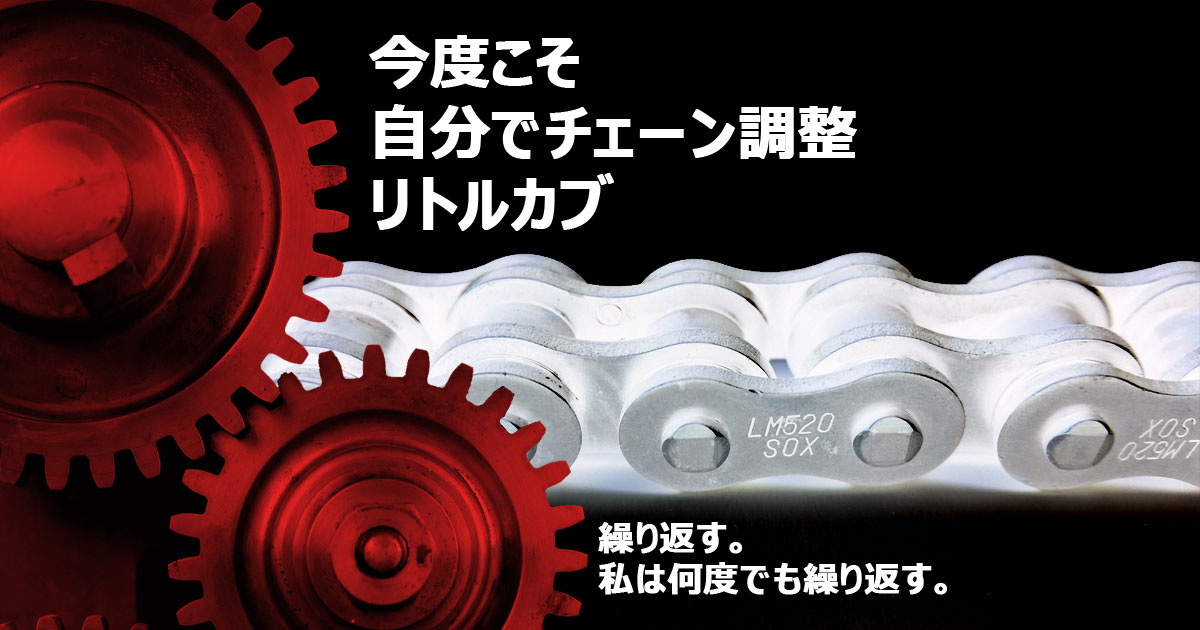 自分でチェーン調整