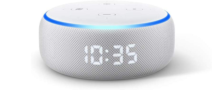 with clock echo dot