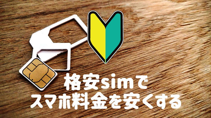 格安sim おすすめ データ通信