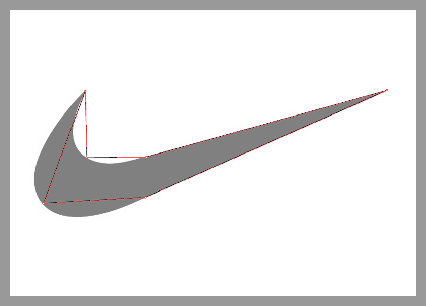 ベジェ曲線を使ってnikeのロゴを作る デザイン