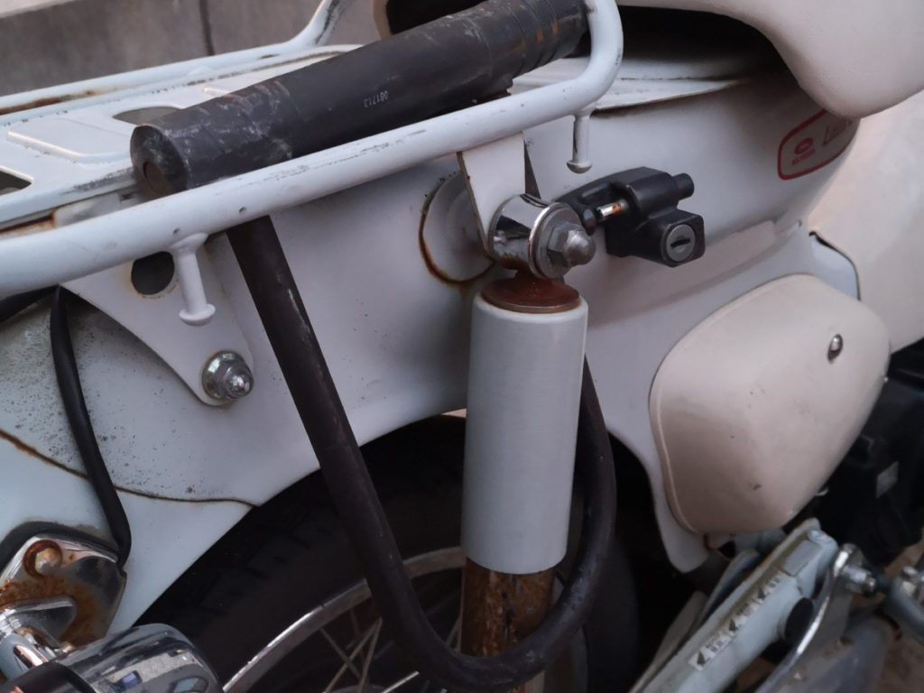 U字ロック 車載位置 リトルカブ