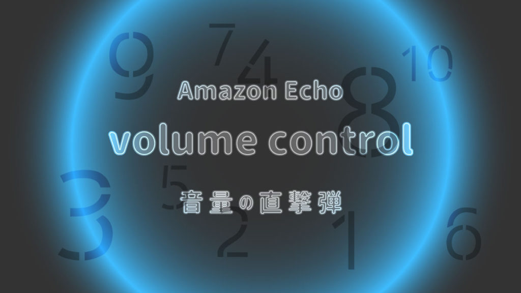 Echo アレクサ volume 音量調整
