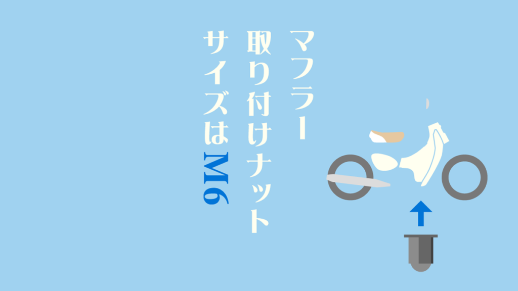 リトルカブ マフラー取り付けナット M6