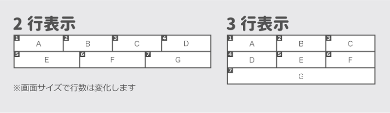THOR シェアボタン SNS　2行　3行　順序