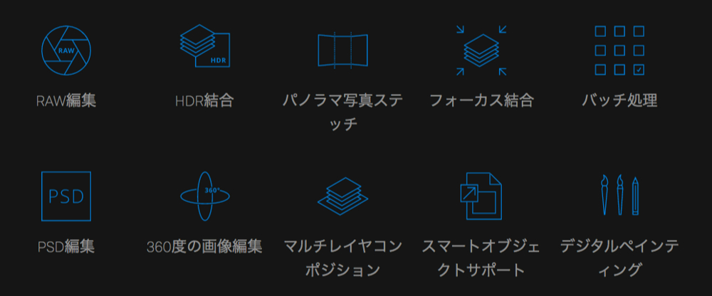 Affinity Photo 機能